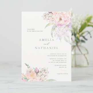 Invitación de boda Pastel Garden