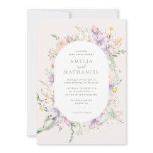Invitación de boda Pastel Garden
