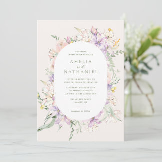 Invitación de boda Pastel Garden