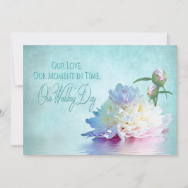 INVITACIÓN DE BODA - Peonía elegante y reflexión
