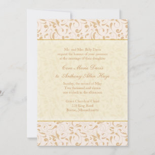 Invitación de boda Peony Pearl
