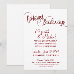 Invitación de boda permanente y permanente