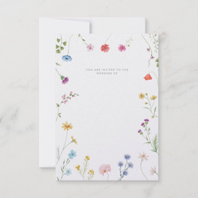 Invitación de boda personalizable (Anverso)