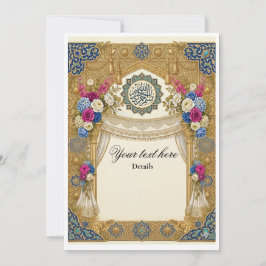 invitación de boda personalizable tradicional islá