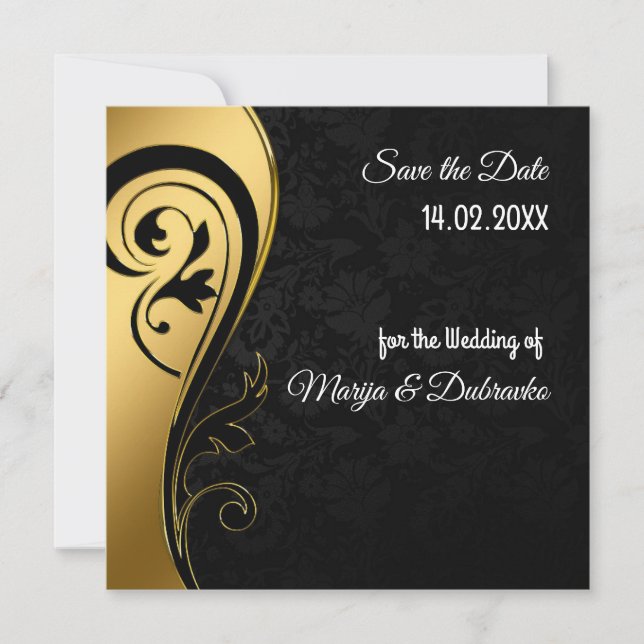 Invitación de boda personalizada (Anverso)