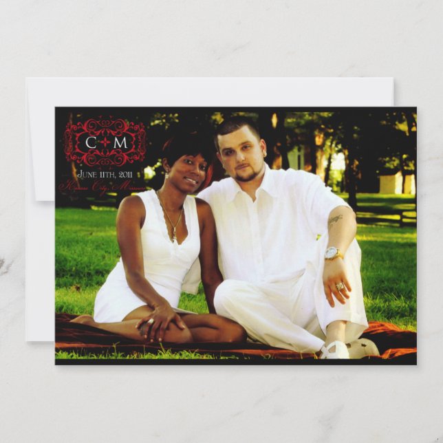 Invitación de boda personalizada (Anverso)