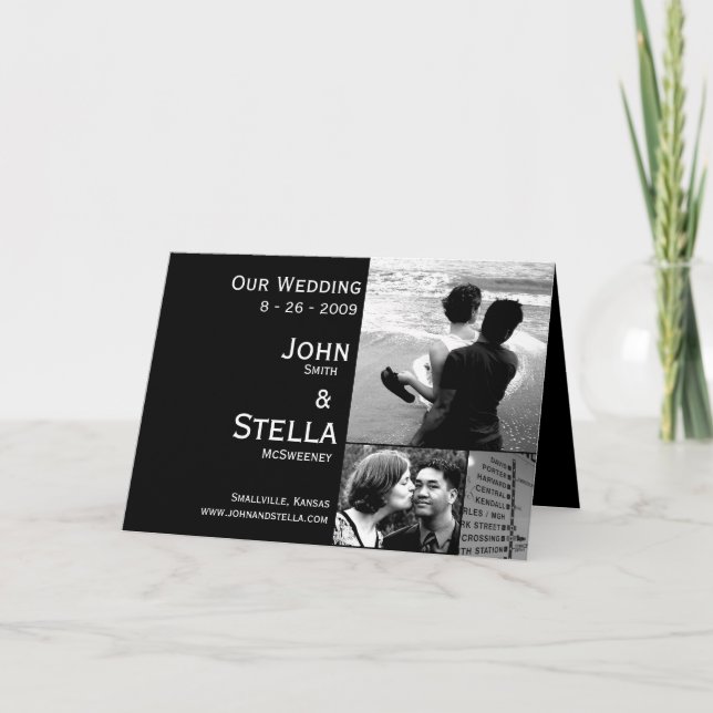Invitación de boda personalizada (Anverso)