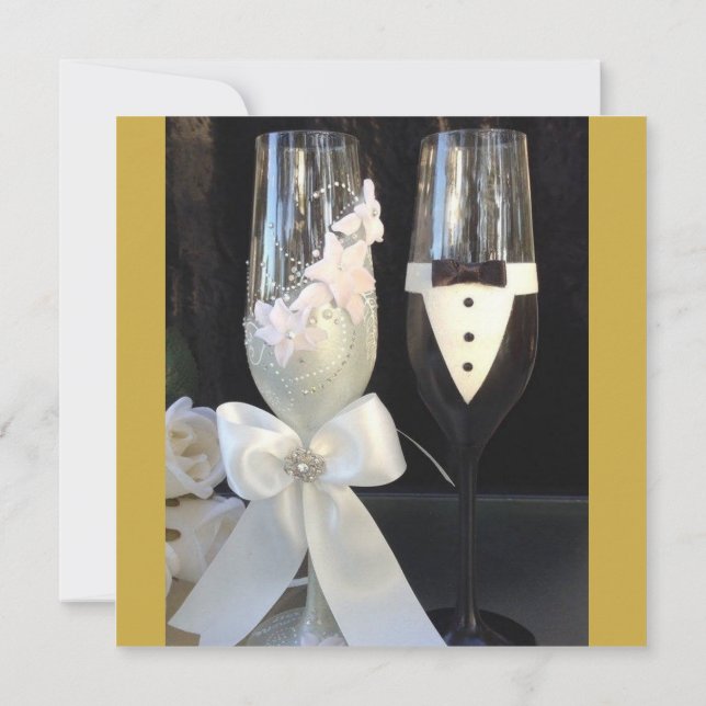 Invitación de boda personalizada (Reverso)