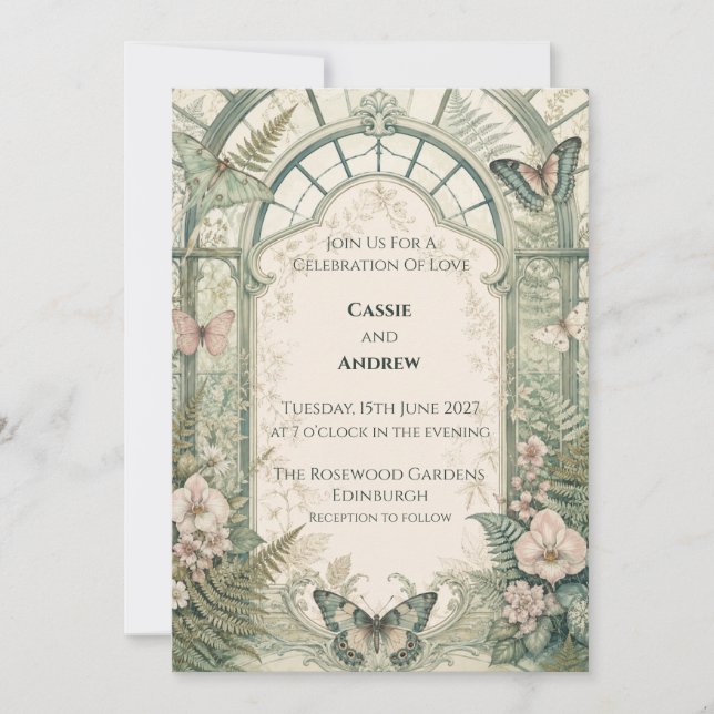 Invitación de boda personalizada (Anverso)