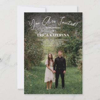 Invitación de boda personalizada con foto