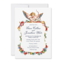 Invitación de boda personalizada Cupid angel