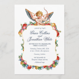 Invitación de boda personalizada Cupid angel