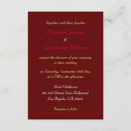 Invitación de boda personalizada elegante de oro f