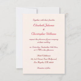 Invitación de boda personalizada elegante moderna