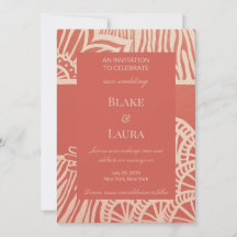 Invitación de Boda Personalizada Floral Zebra Terr