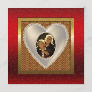 Invitación de boda personalizada para aniversario