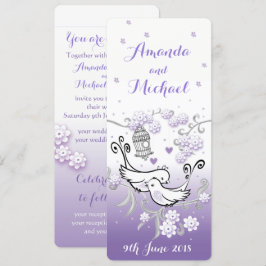 Invitación de boda personalizada para pastel love 