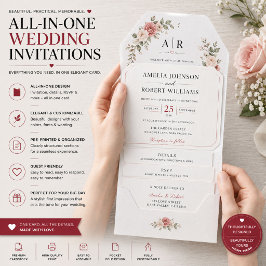 Invitación de boda personalizada todo en uno con R