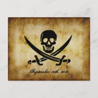 Invitación de boda pirata