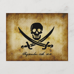 Invitación de boda pirata