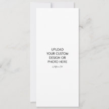 Invitación de boda plana de 4" x 9,25"