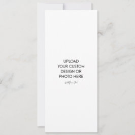 Invitación de boda plana de 4" x 9,25"