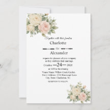 Invitación de boda plana Eucalyptus Elegance