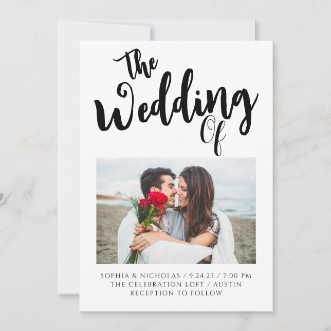 Invitación de Boda Plantilla 10 (Anverso)