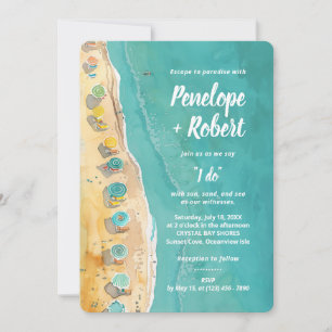 Invitación de boda por el mar
