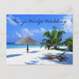 invitación de boda postal