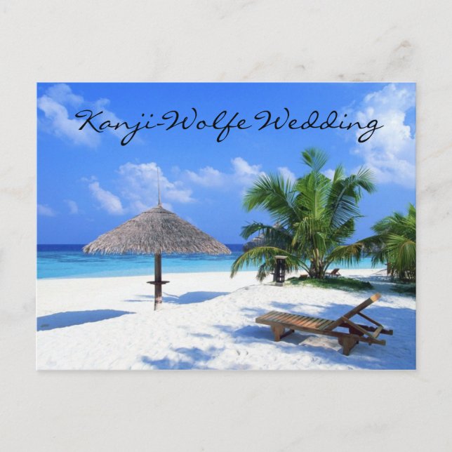 invitación de boda postal (Anverso)