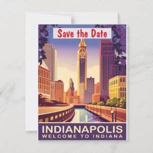 Invitación de boda púrpura del horizonte de Indian