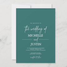 Invitación de boda QR Verdigris
