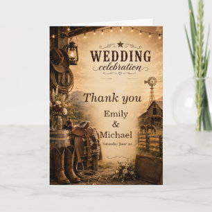 Invitación de Boda Ranch Rustico
