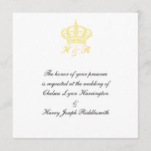 Invitación de Boda Real