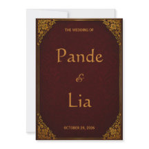 Invitación de Boda Real Balinesa
