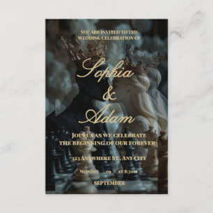 Invitación de Boda Real Elegante