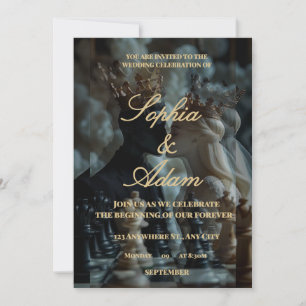 Invitación de Boda Real Elegante