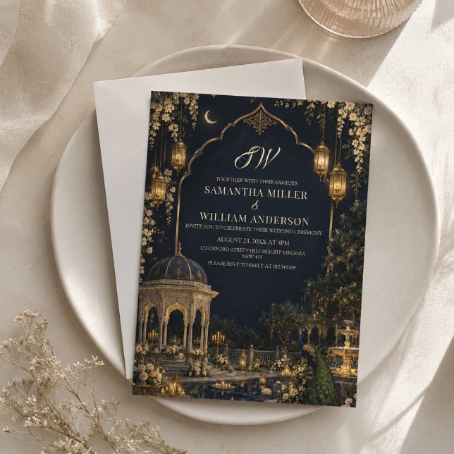 Invitación de boda real mogol (Subido por el creador)