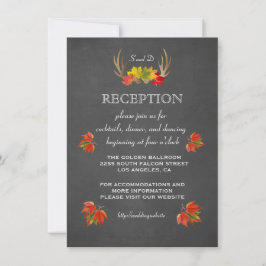 Invitación de Boda | RECEPCIÓN Otoño de Astas Rúst