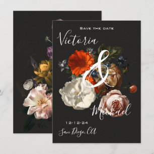Invitación de boda Rembrandt Floral Save the Date