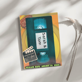 Invitación de Boda Retro Años 90