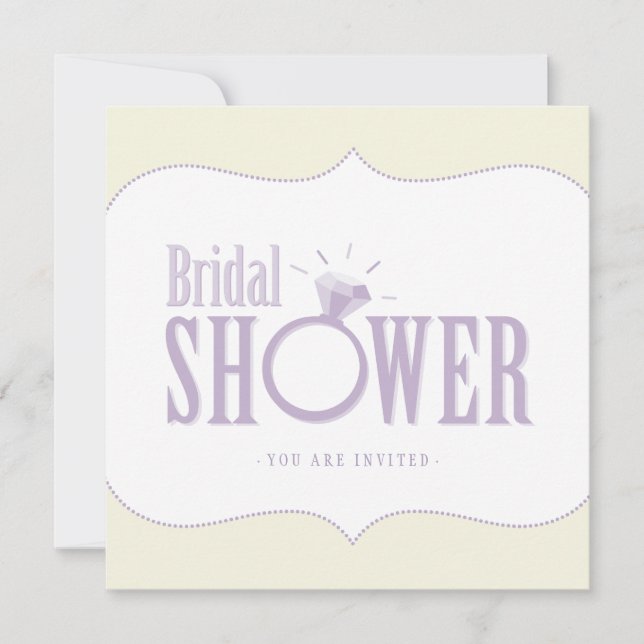 Invitación de boda Ring Bridal Shower (Anverso)