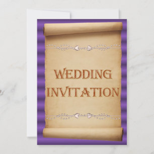 Invitación de boda rollo. Invitación a la boda
