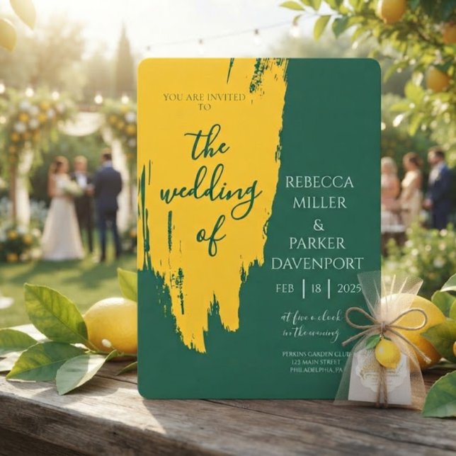 Invitación de boda Romance Lemon Grove (Subido por el creador)