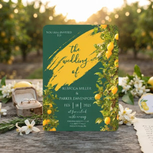 Invitación de boda Romance Lemon Grove