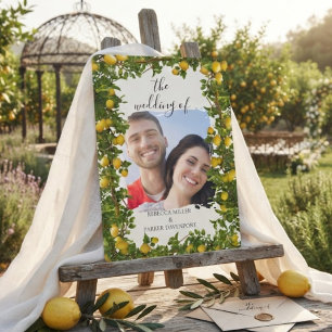 Invitación de boda Romance Lemon Grove