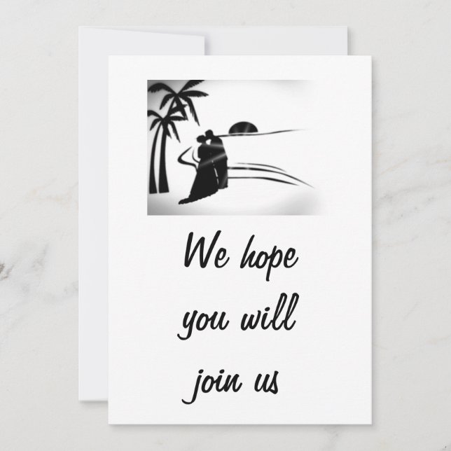 INVITACIÓN DE BODA ROMÁNTICA (Anverso)