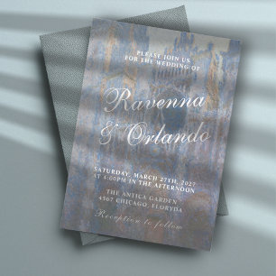 Invitación de boda romántica de la Catedral de Rou