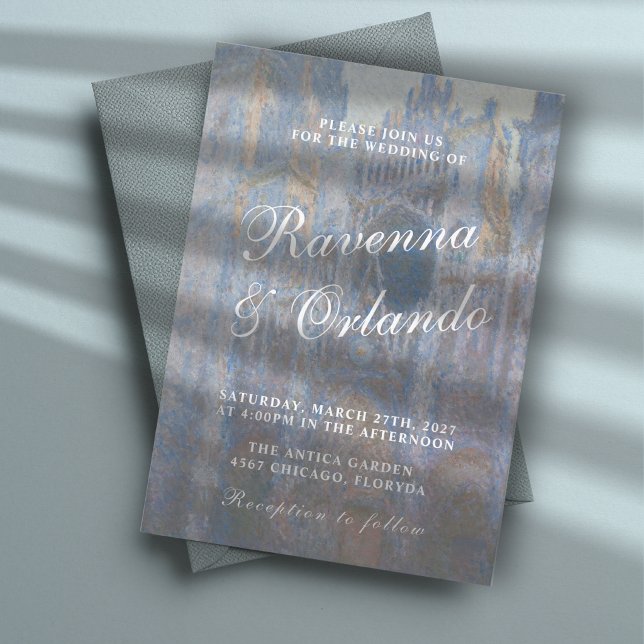 Invitación de boda romántica de la Catedral de Rou (Subido por el creador)